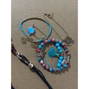 Beonon Boho Chic  Jewelry Set – Colorful Beads, Bracelets & Statement Earrings